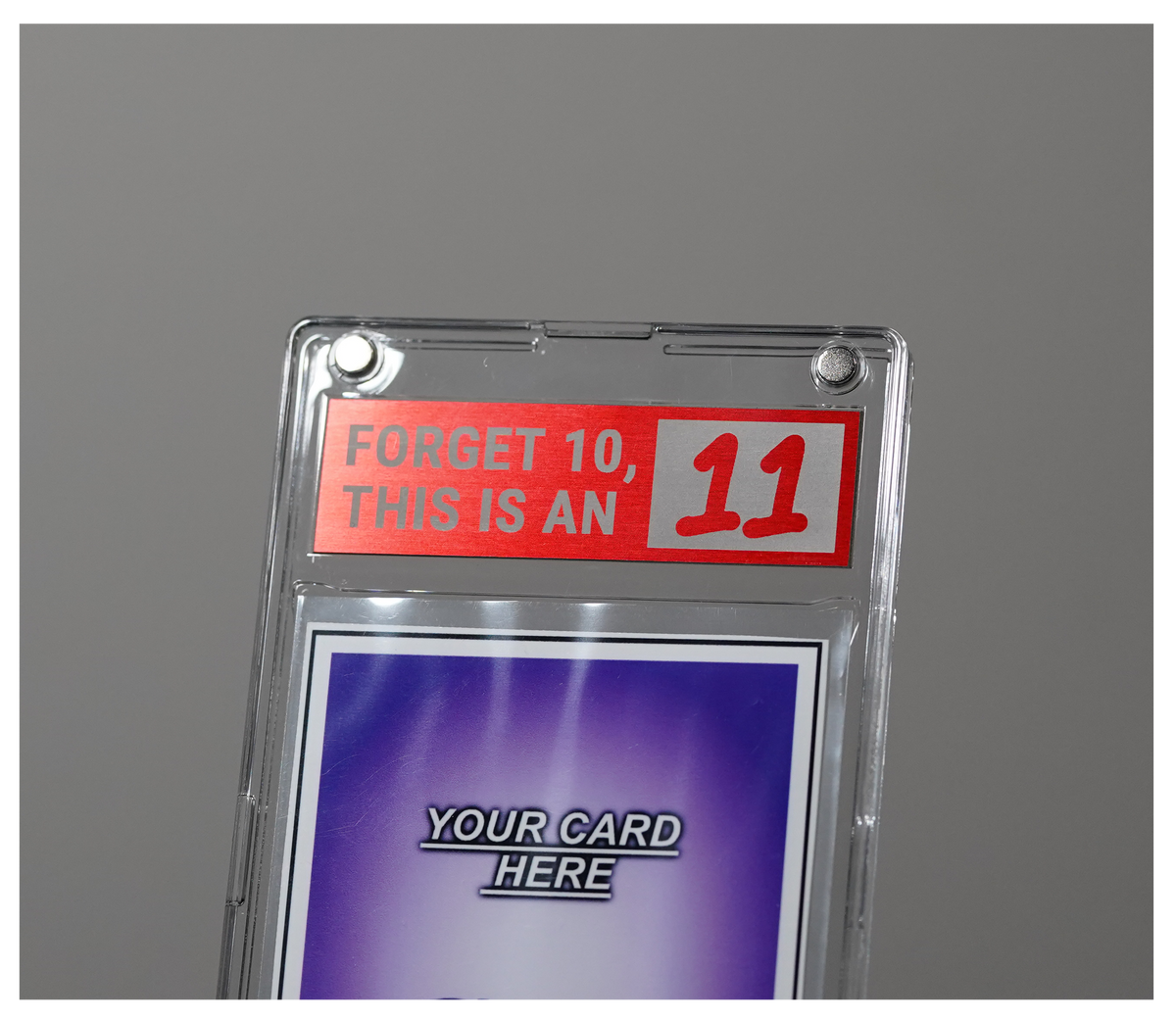 This is an 11 Aluminum Label with Case