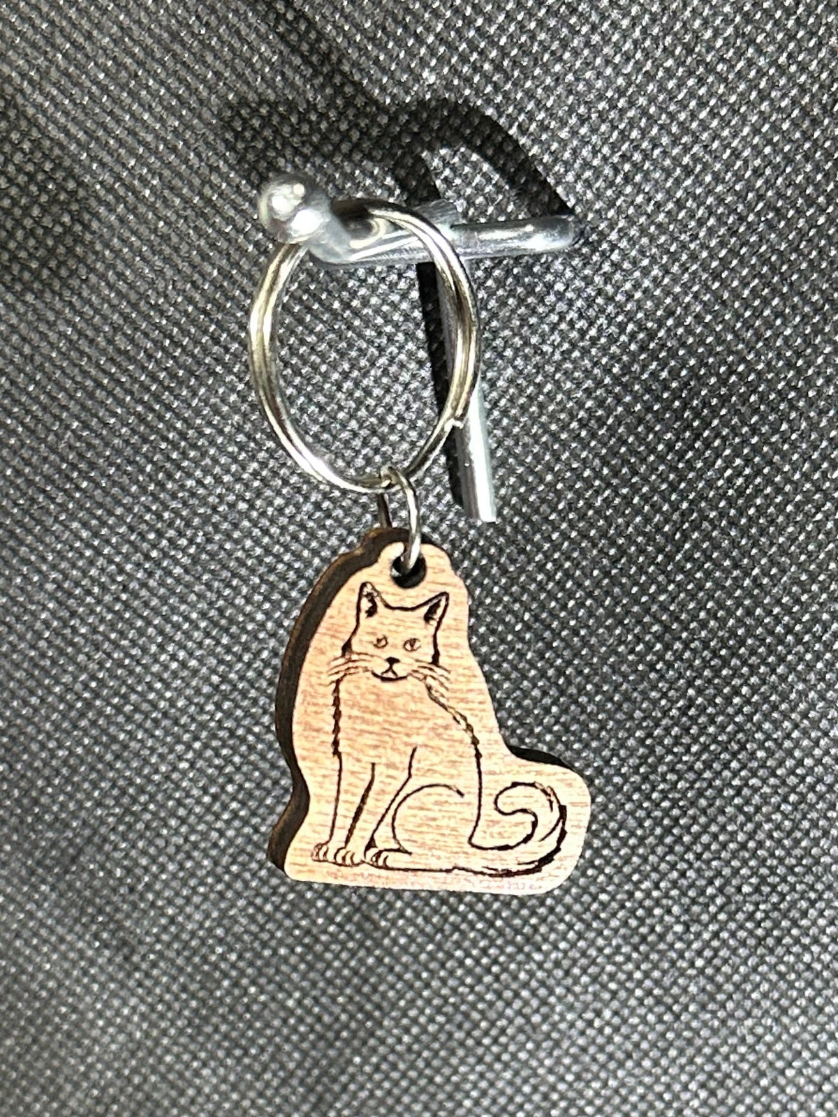 Wooden Animal Keychain