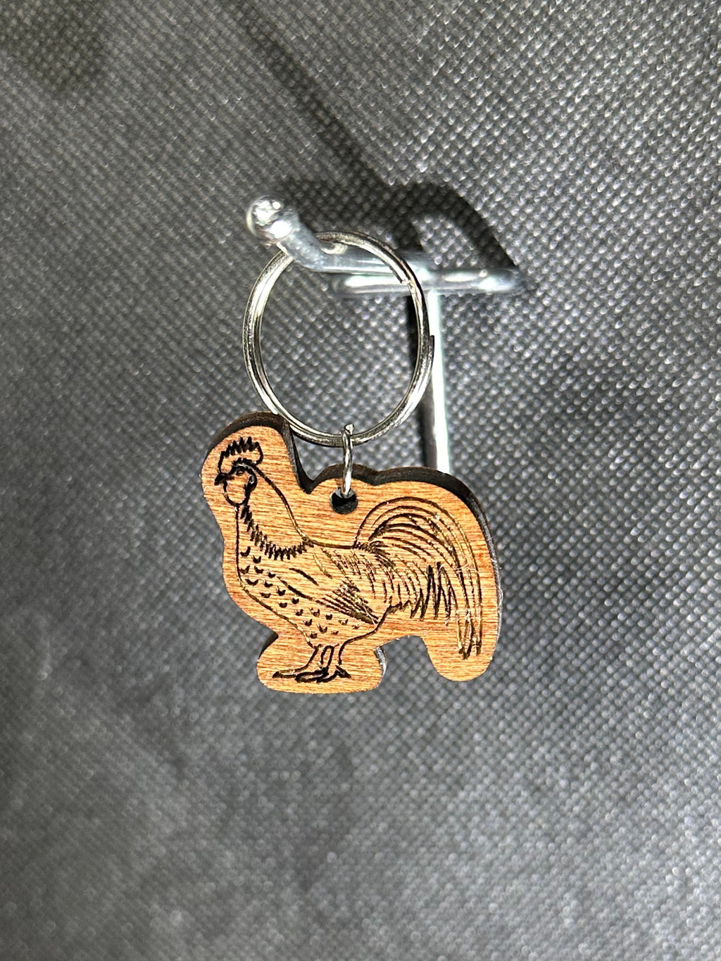 Wooden Animal Keychain