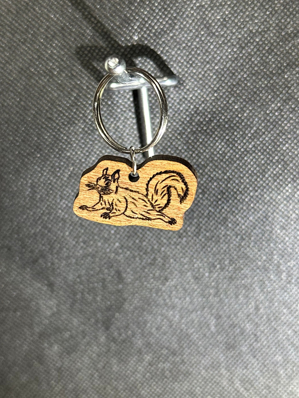 Wooden Animal Keychain