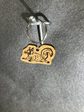 Wooden Animal Keychain