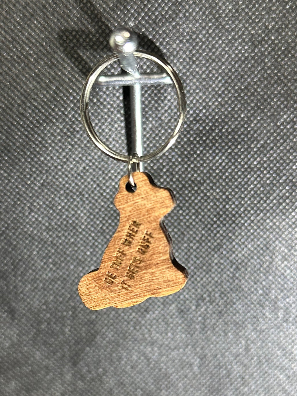 Wooden Animal Keychain