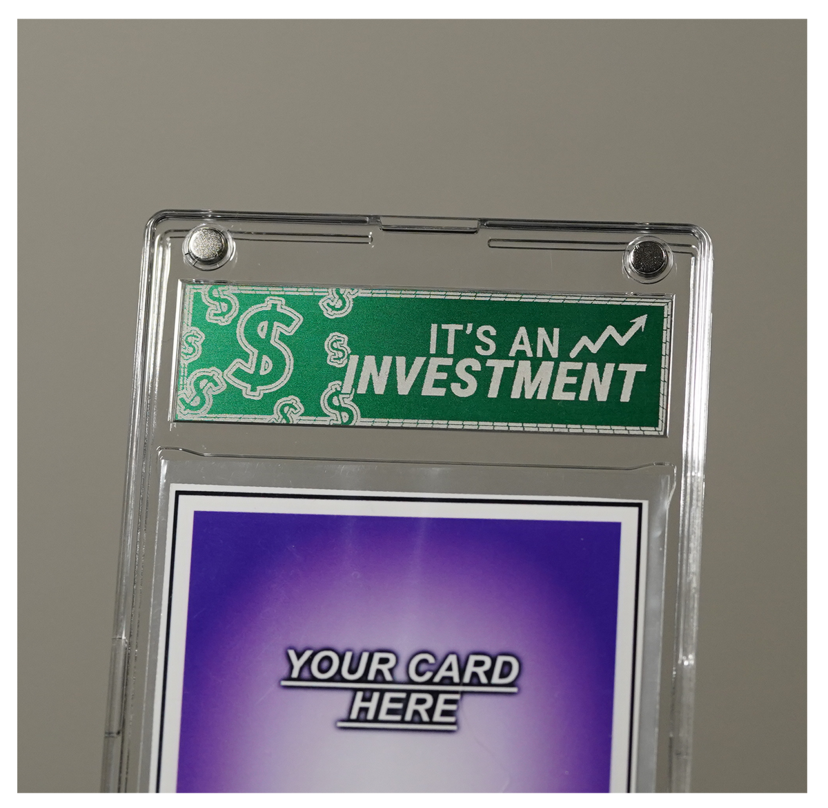 Its an Investment Aluminum Label with Case