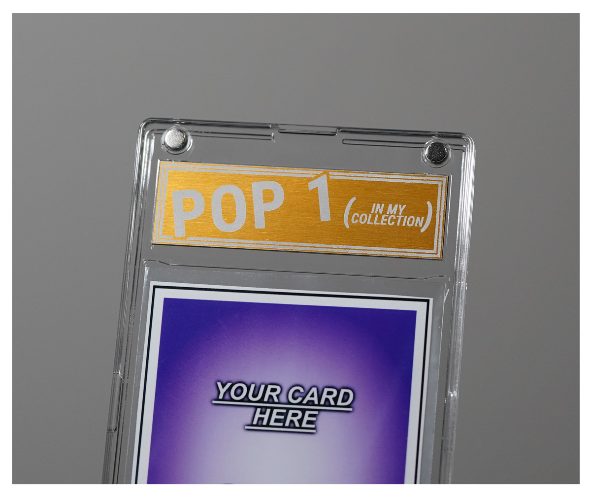 Pop 1 Aluminum Label with Case